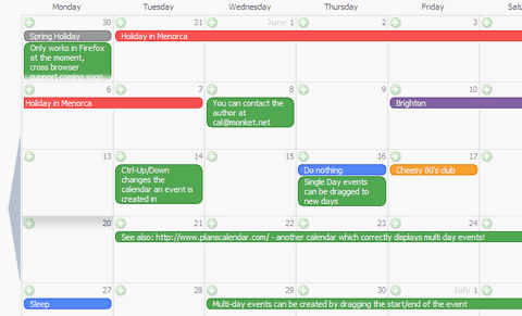 Online Calendars on Monket Open Source Ajax Calendar   Web Resources   Webappers