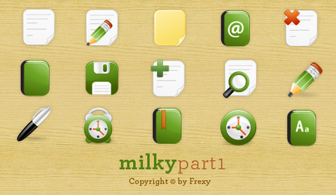Milky Free Vector Icons