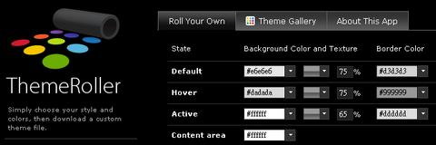 jQuery UI - ThemeRoller