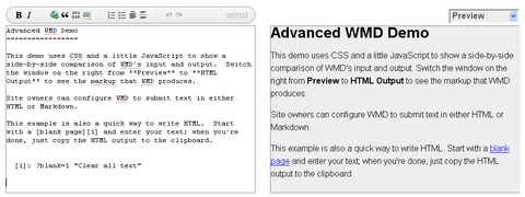 The Wysiwym Markdown Editor