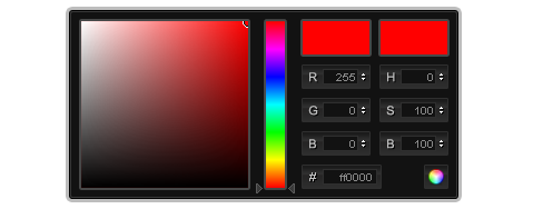 jQuery ColorPicker with Custom Skin