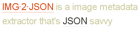 Image Meta Data to JSON Web Application
