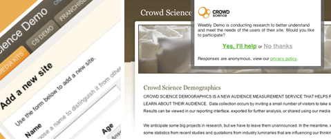 Audience Measurement Service from Crowd Science Demographics 