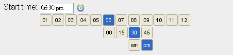 An Experimental jQuery Time Picker