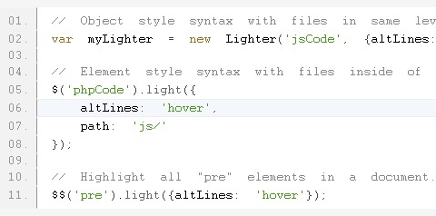 Syntax Highlighting