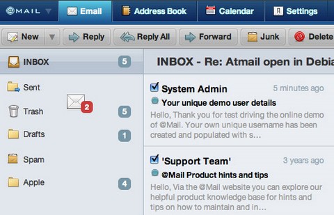 AtMail 6 Email Server + Webmail Client