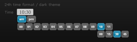 jQuery Time Picker