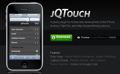 jQTouch