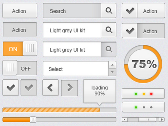 Light Grey UI Kit