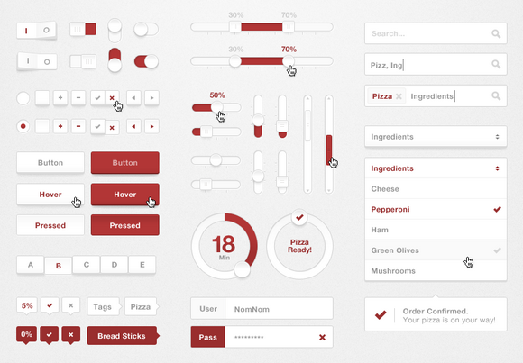 Pizza UI Kit
