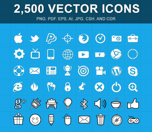 2500-vector-icons