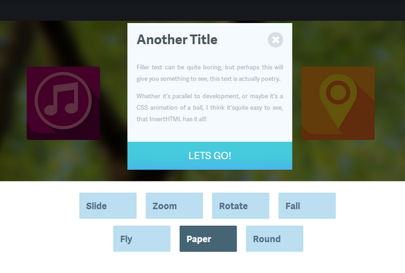 Create CSS3 Animated Modal Windows with jQuery | Web Resources | WebAppers