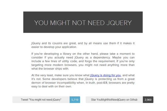 need-jquery