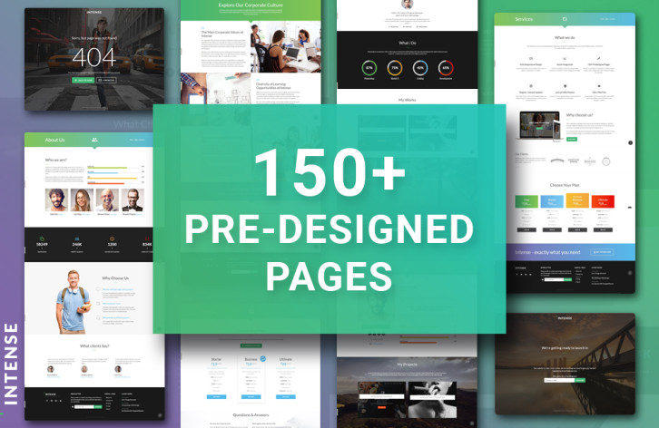 intense - pre-designed pages