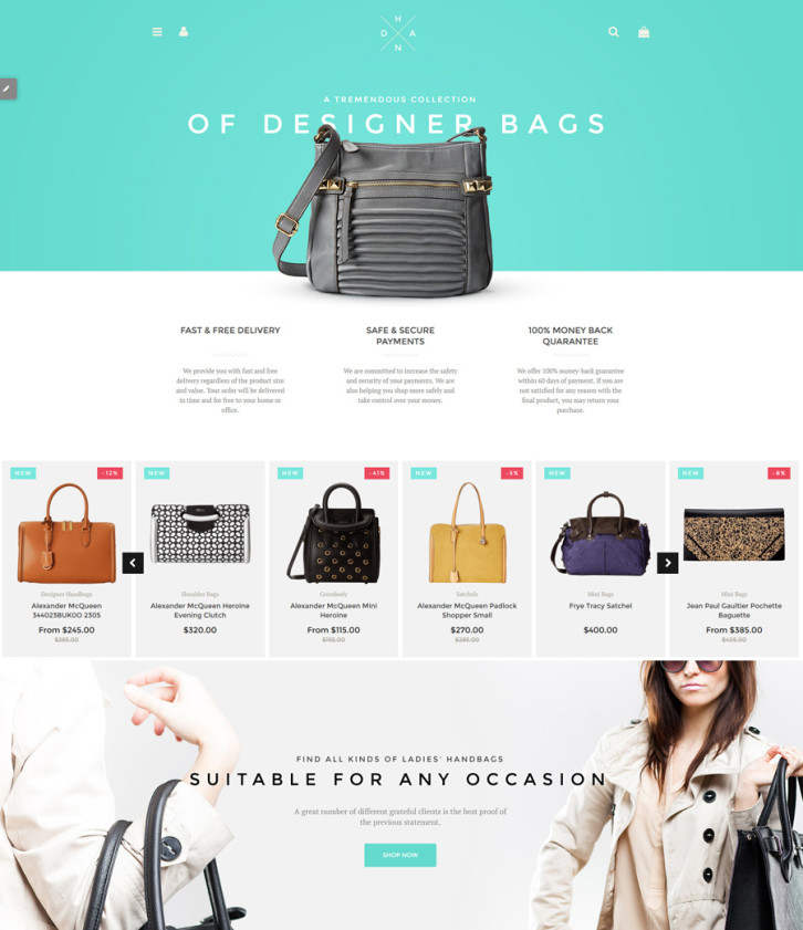 1-Handbag-Boutique Shopify theme