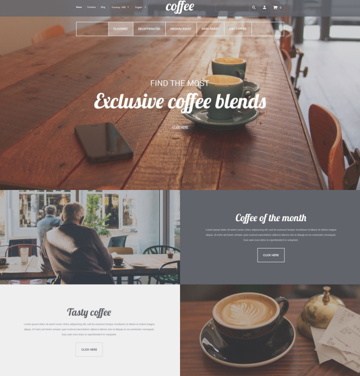 10-coffee-house Shopify theme