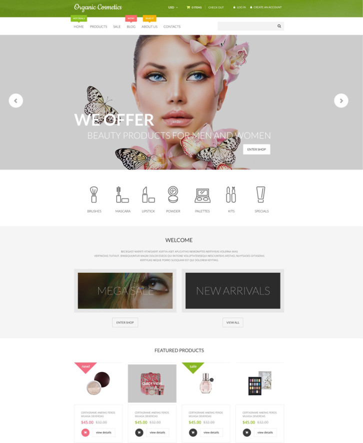 13-organic-cosmetics Shopify theme