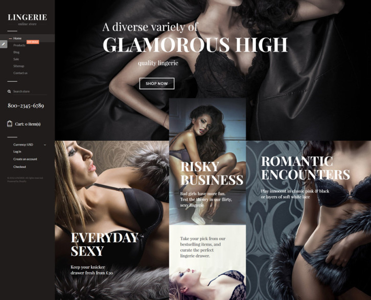 17-glamorous-lingerie Shopify theme