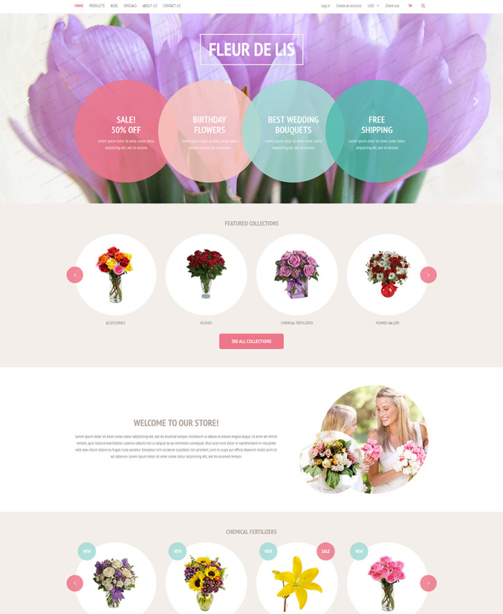21-fleur-de-lis free Shopify theme