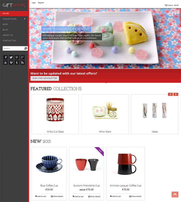 22-giftshop free Shopify theme
